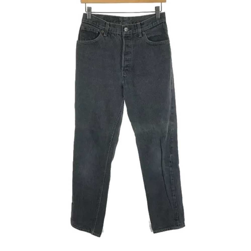 Womens Size 28 28x31 Levi's Black Vintage 701 XX High Rise Button Fly Jeans